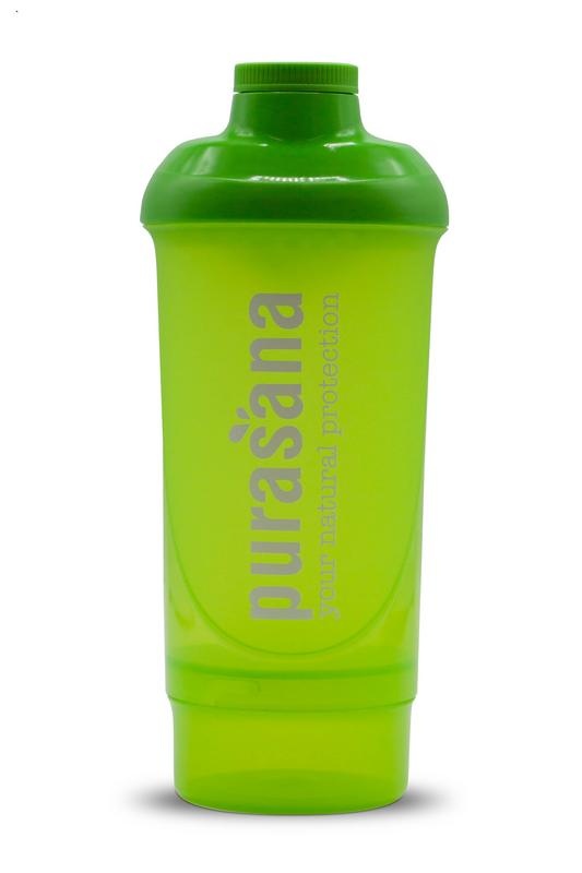 Purasana Purasana Kunststoff-Shaker Wave 500Ml grün (1 Stück)