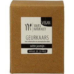 Votiv-Duftkerze, weißer Jasmin, 9 cl