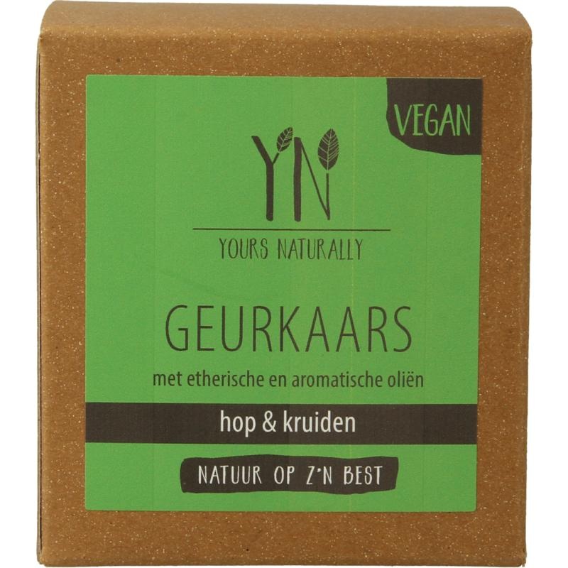 Yours Naturally Duftkerze im Glas Hopfen & Kräuter 20cl (1 Stück)
