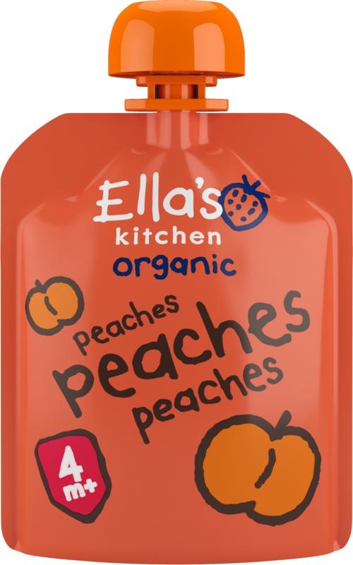 Ella's Kitchen Ella's Kitchen Peaches 4+ Monate Quetschbeutel Bio (70 Gramm)