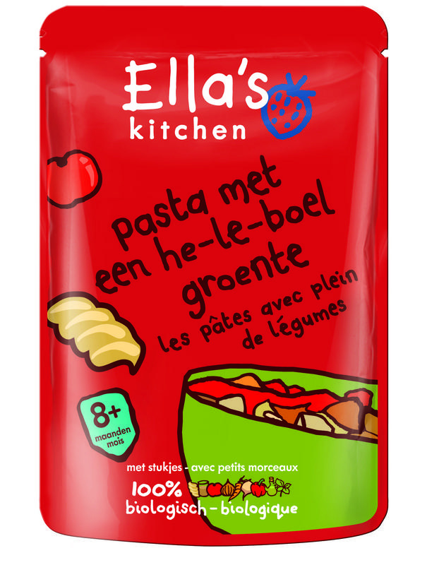 Ella's Kitchen Pasta viel Gemüse 8+ Monate Bio (190 Gramm)