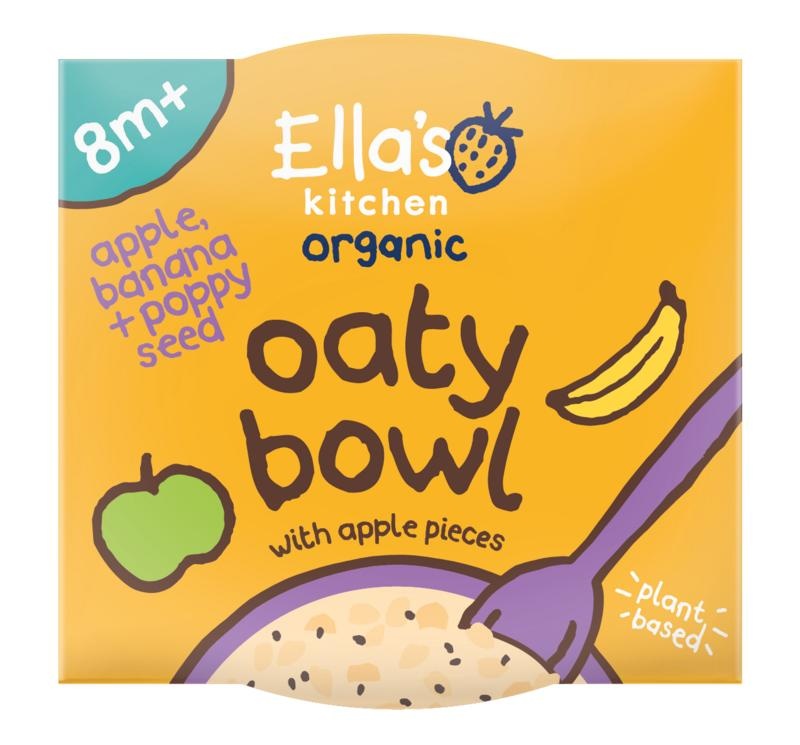 Ella's Kitchen Ella's Kitchen Oatybowl Apfel-Bananen-Mohn 8+ Monate bio (130 Gramm)