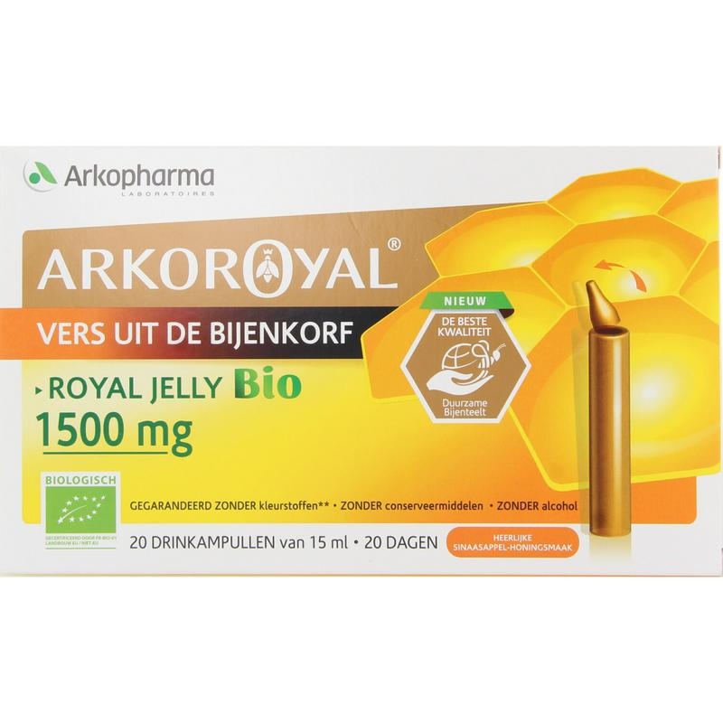 Arko Royal Arko Royal Gelée Royale 1500 mg Bio (20 Ampullen)