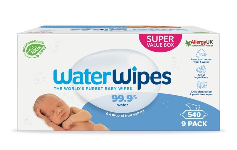 Wasserwipes Wasserwipes Babytücher 9er-Pack (540 Stück)