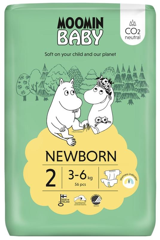 Moomin Mumin Babywindeln Größe 2 (56 Stück)