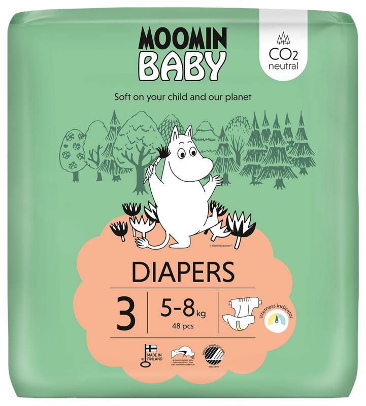 Moomin Mumin Babywindeln Größe 3 (48 Stück)
