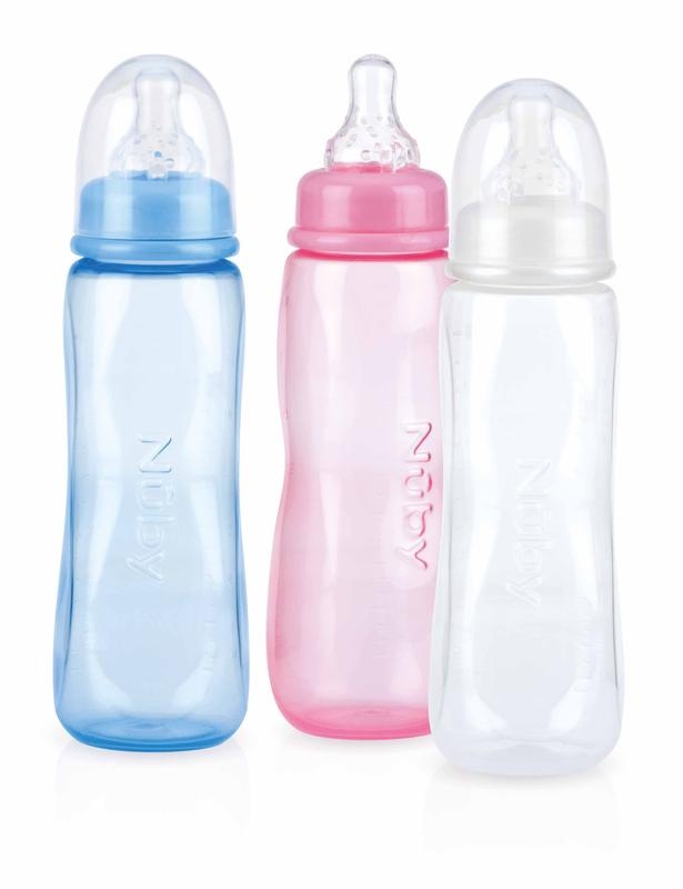 Nuby Nuby Bottle Standard-Sauger mit mittlerem Durchfluss, 240 Ml (1 Stück)