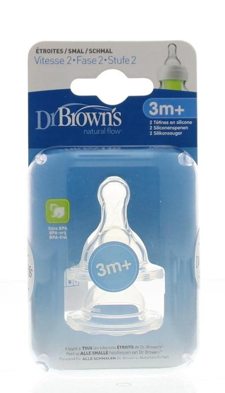 Dr Brown's Teat Standardhalsflasche Phase 2 (2 Stück)