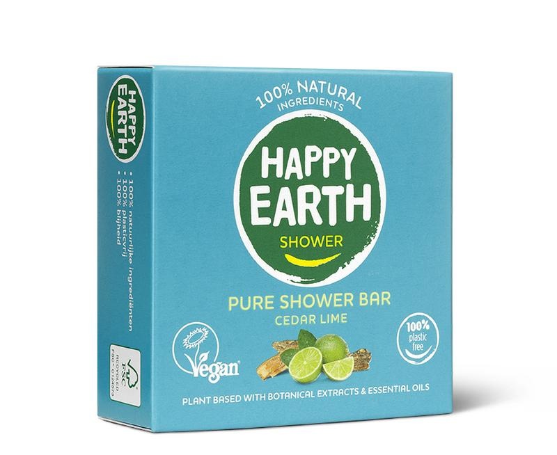 Happy Earth Duschstange Zedernkalk (90 Gramm)