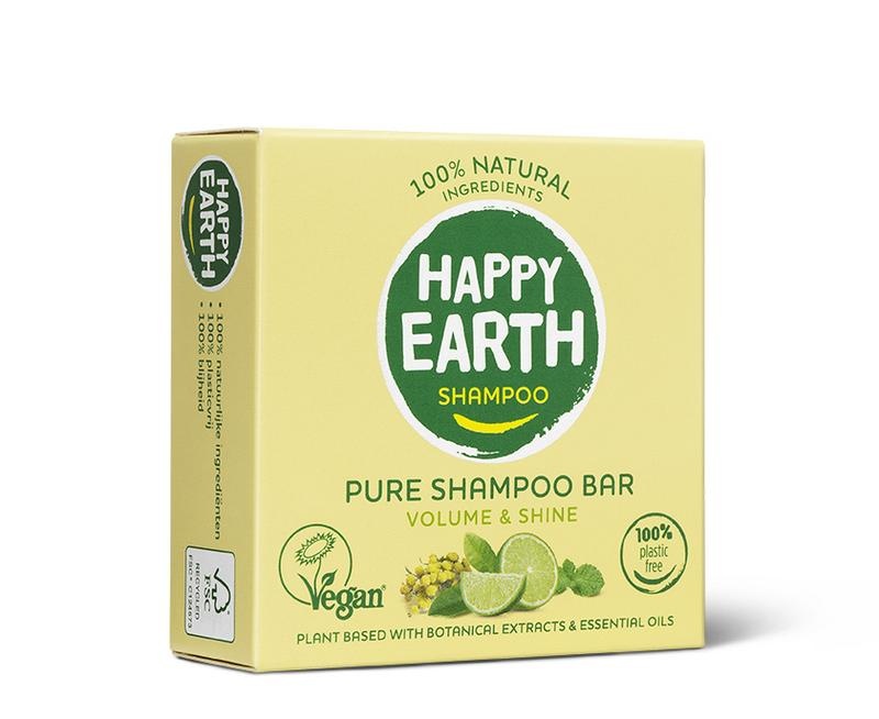 Happy Earth Happy Earth Shampoo-Riegel Volumen und Glanz (70 Gramm)
