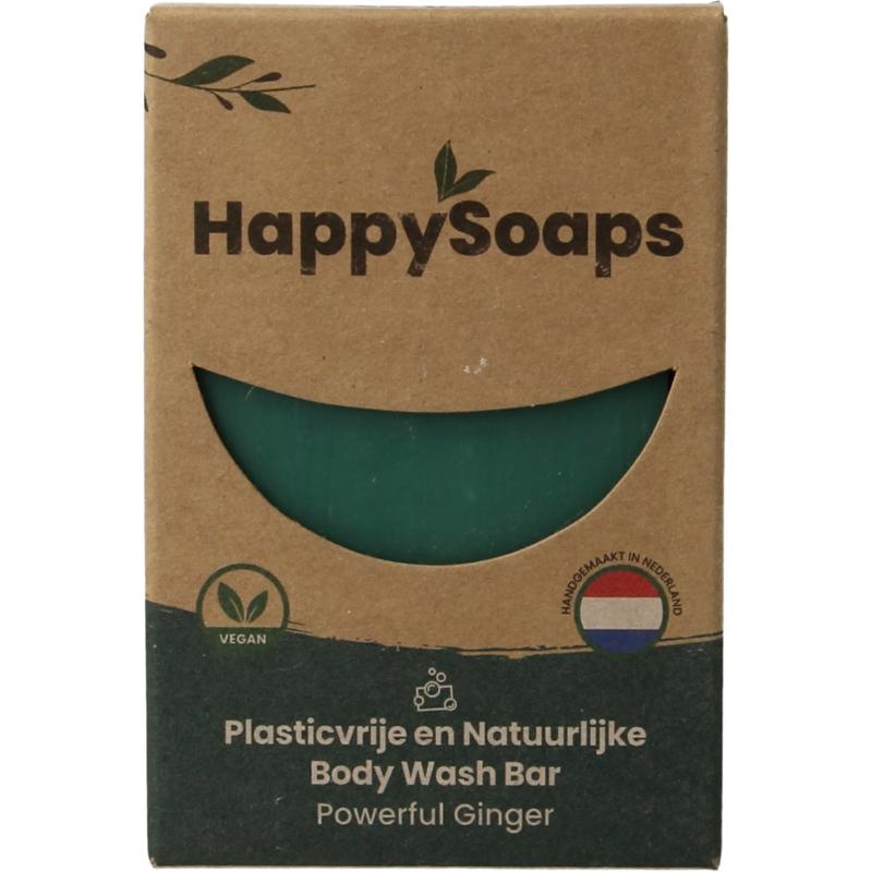 Happysoaps Happysoaps Bodywash Bar kraftvoller Ingwer (100 Gramm)
