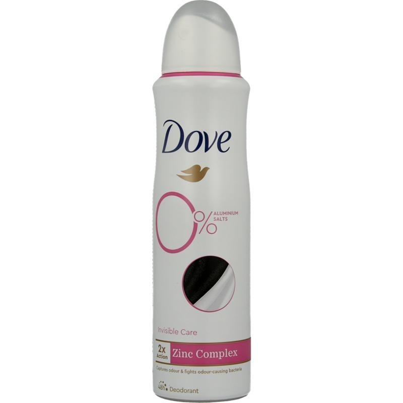 Dove Deodorant Spray Invisible Care 0% (150 Ml)