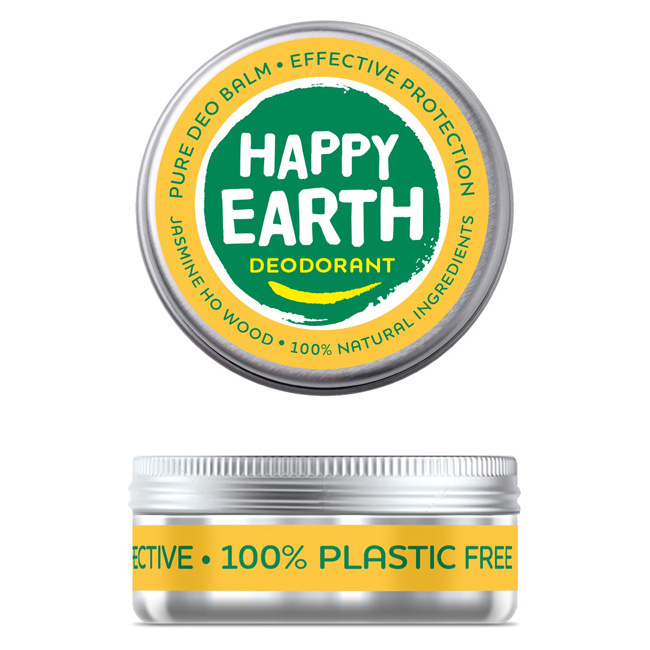 Happy Earth Deodorant Balsam Jasmin Ho Wood (45 Gramm)