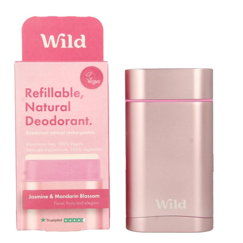 Wild Wild Natural Deodorant Pink Case & Jasmine Mandarine (40 Gramm)