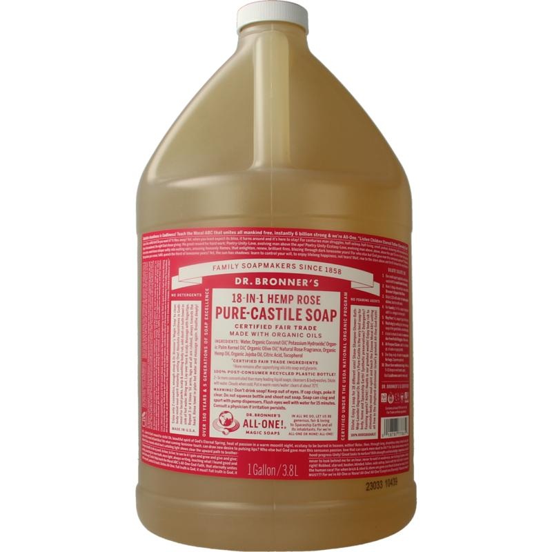 Dr Bronners Dr. Bronners Flüssigseife Rose (3785 Ml)