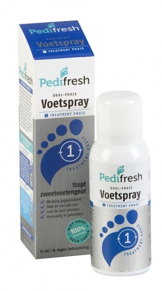 Pedifresh Phase 1 gegen akuten Fußgeruch Spray (75 Ml)