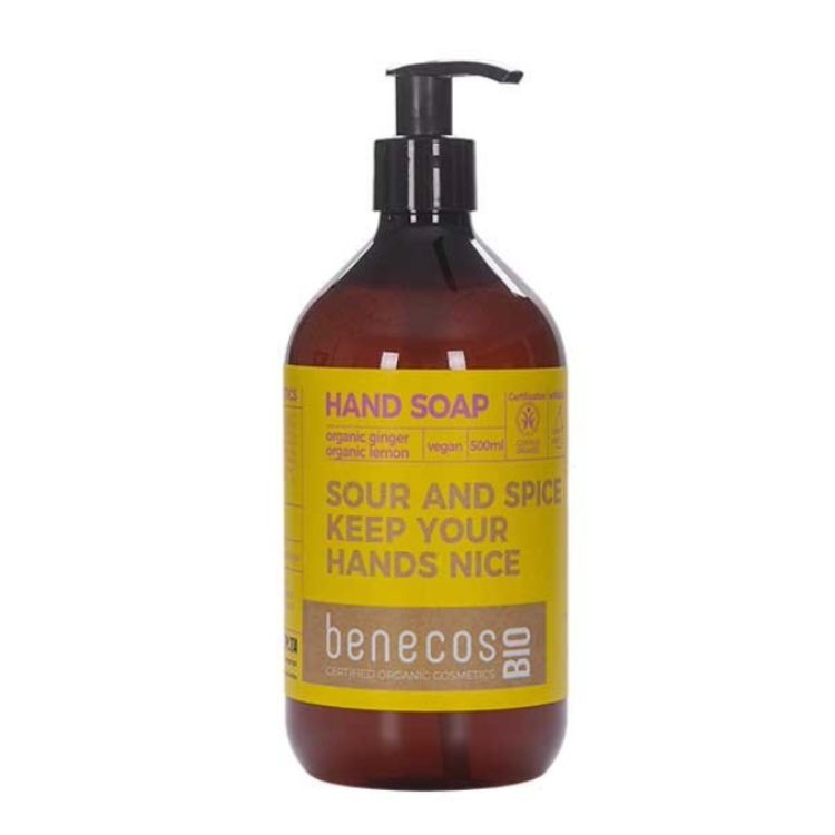 Benecos Benecos Handseife Bio-Ingwer + Bio-Zitrone (500 Ml)