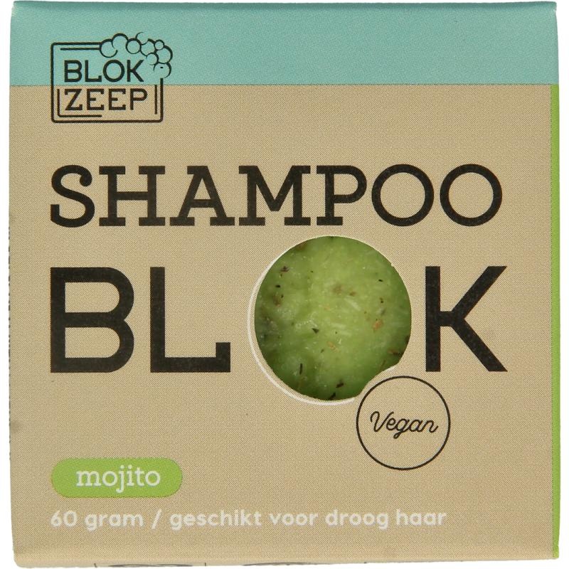 Blokzeep Blockseife Shampoo-Riegel Mojito (60 Gramm)