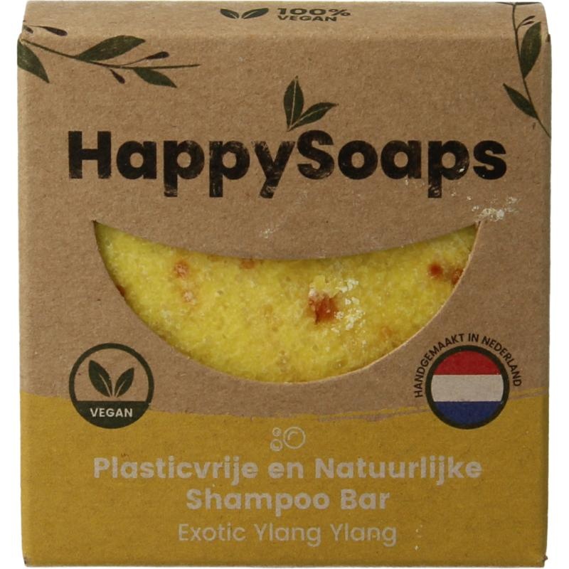 Happysoaps Happysoaps Shampoo-Riegel exotischer Ylang-Ylang (70 Gramm)