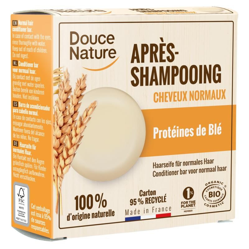 Douce Nature Conditioner-Riegel für normales Haar, biologisch (65 Gramm)