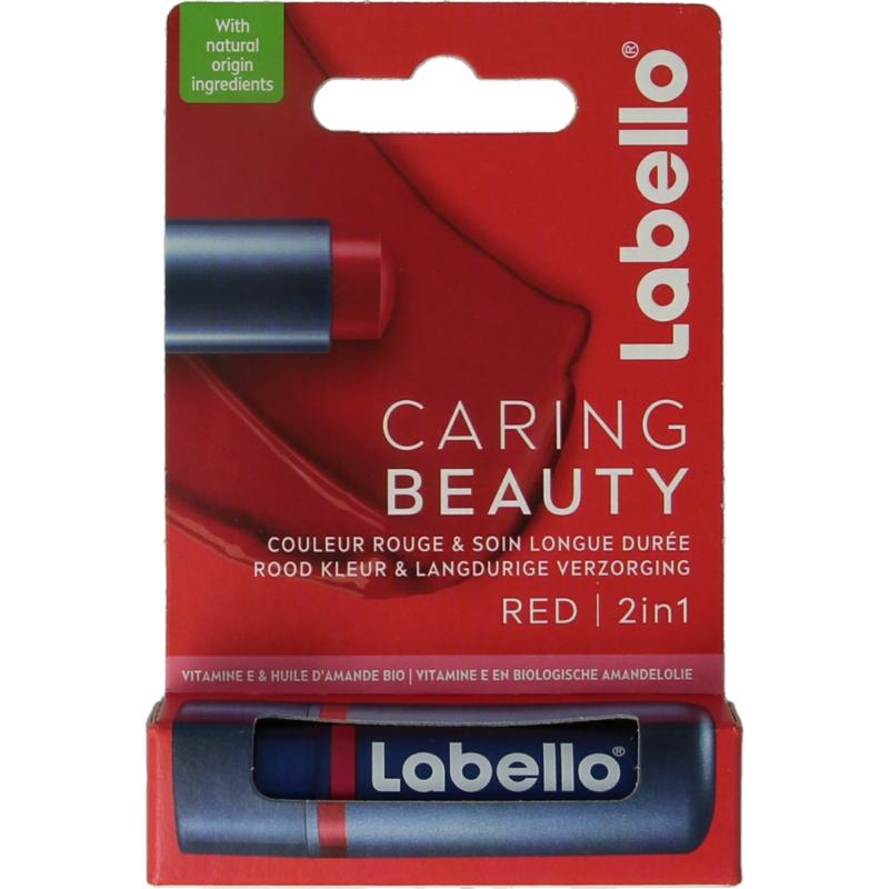 Labello Caring Beauty Rot (4,8 Gramm)
