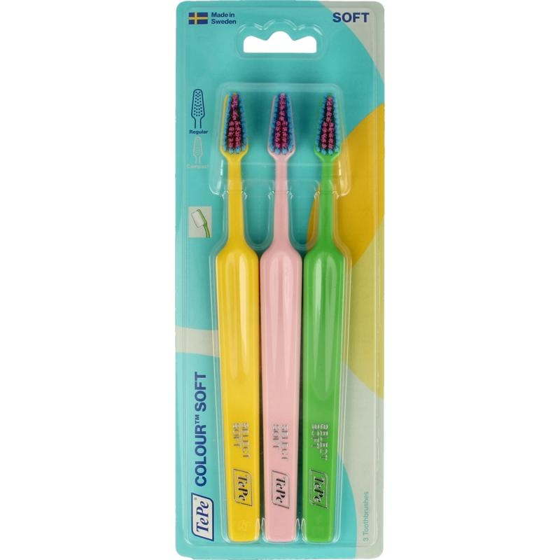 Tepe Zahnbürste Color Soft 3er-Pack (3 Stück)