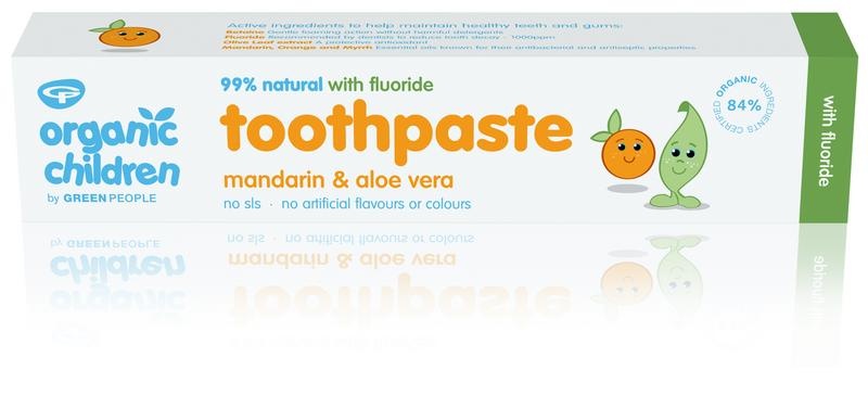 Green People Bio Kinder-Zahnpasta Mandarine mit Fluorid (50 Ml)