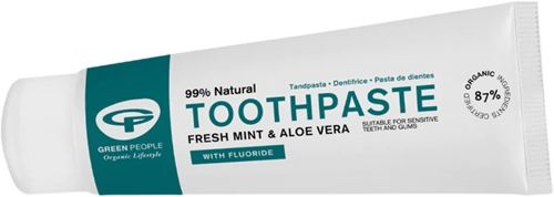 Green People Frische Minze und Aloe Vera Fluorid-Zahnpasta (75 Ml)