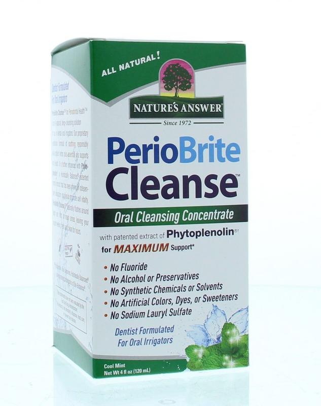 Natures Answer Periobrite Munddusche 22 Kräuter und Q10 (120 Ml)