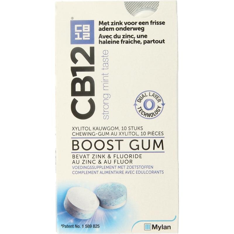 CB12 Oral Care Boost Kaugummi Strong Mint (10 Stück)