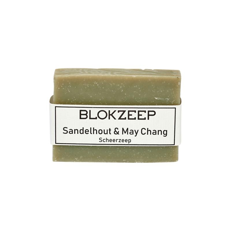 Blokzeep Blockseife Rasierstück Sandelholz & May Chang (100 Gramm)