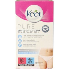 Veet Mimima Kaltwaschstreifen-Bikini hypoallergen (16 Stück)