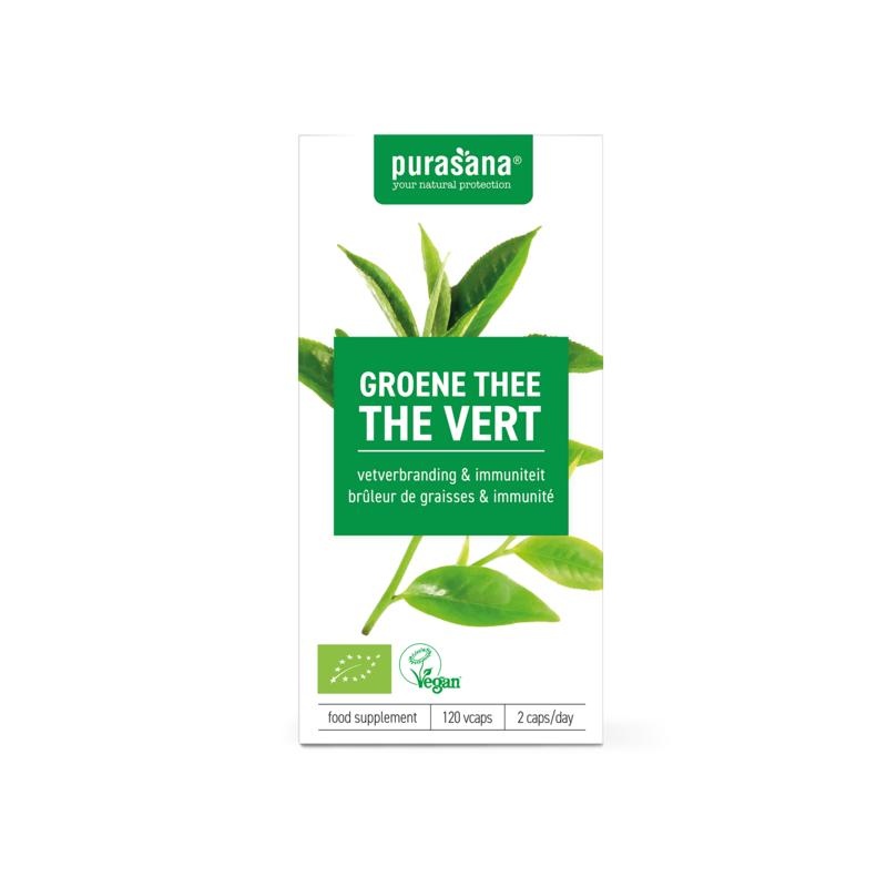 Purasana Purasana Grüner Tee vegan bio (120 vegetarische Kapseln)