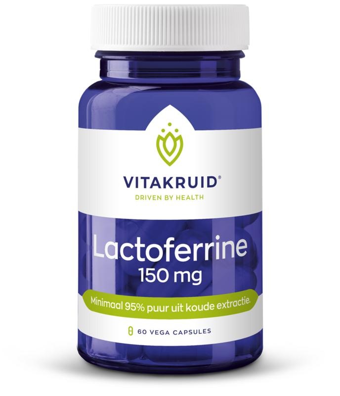 Vitakruid Lactoferrin 150 mg mindestens 95 % rein + C (60 VCaps)