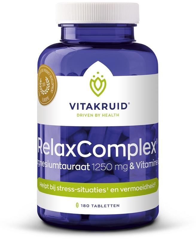 Vitakruid RelaxComplex 1250 mg Magnesiumtaurat & D3 (180 Tab)