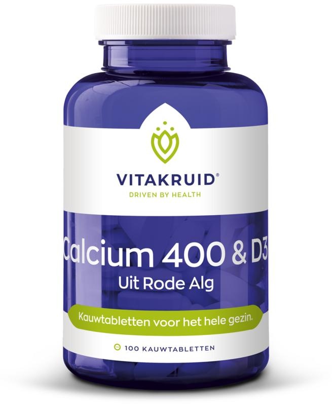 Vitakruid Vitakruid Calcium 400 & D3 aus Rotalgen (90 Kautab)