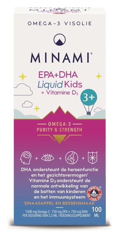 Minami EPA+DHA flüssige Kinder + Vitamin D3 (100 Ml)