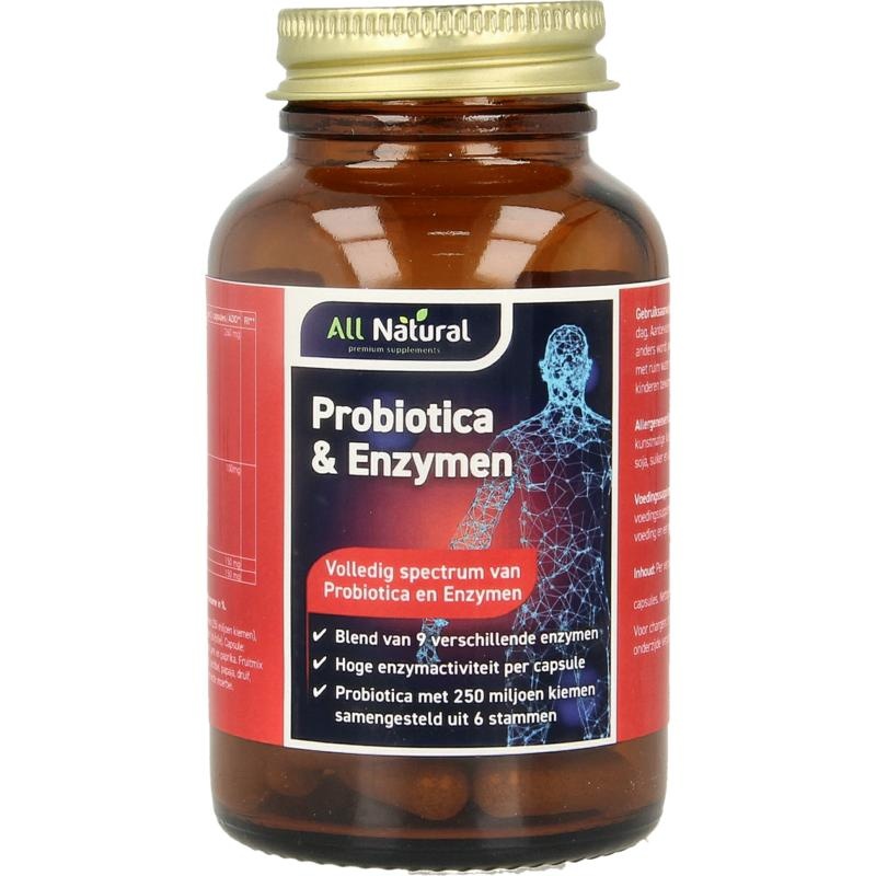 All Natural Alle natürlichen Probiotika und Enzyme (60 VCaps)