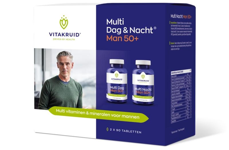 Vitakruid Multi Tag & Nacht Mann 50+ 2 x 90 Tab (180 Tab)