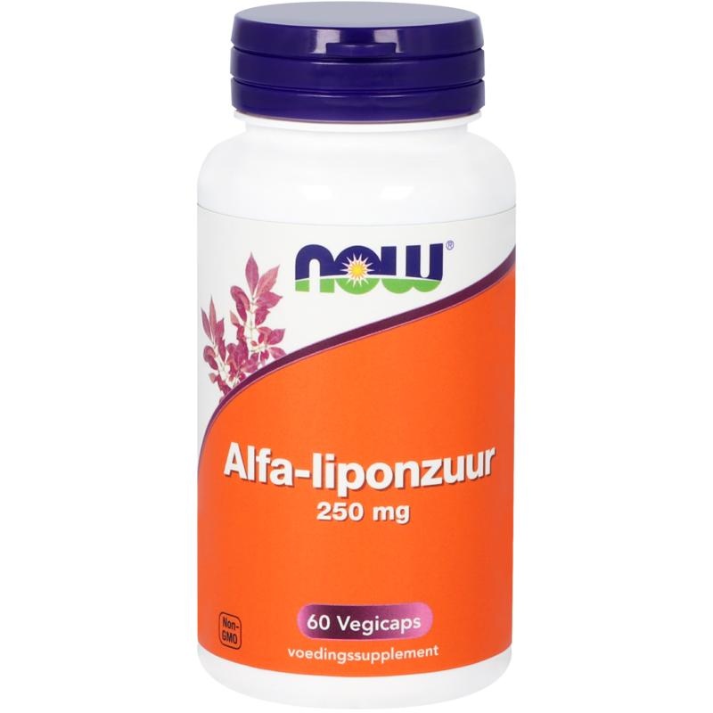 NOW JETZT Alpha-Liponsäure 250 mg (60 vegetarische Kapseln)