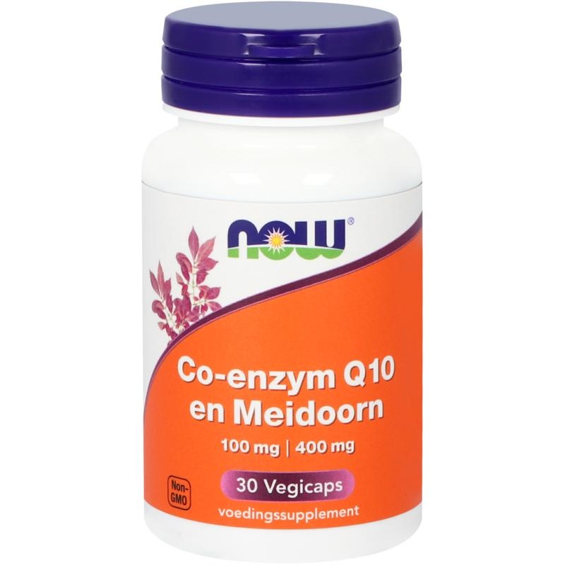 NOW Co-Q10 100 mg mit Weißdorn (30 VCaps)