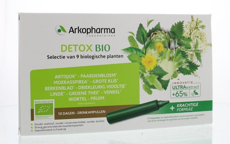 Arkofluids Detox Trinkampullen 15Ml Bio (10 Ampullen)