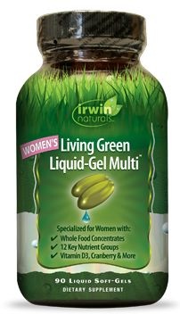 Irwin Naturals Living grünes Flüssiggel Multi für Frauen (90 Caps)