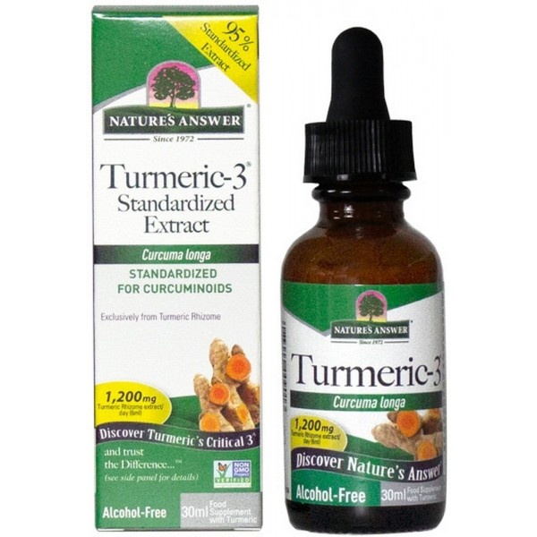 Natures Answer Turmeric-3 Kurkuma-Extrakt alkoholfrei (30 Ml)
