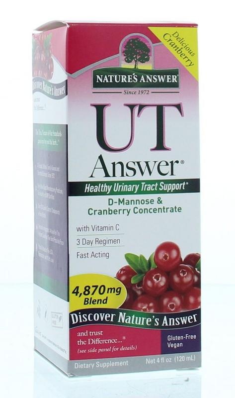 Natures Answer D-Mannose & Cranberry/UT Answer 3-Tages-Kur (120 Ml)