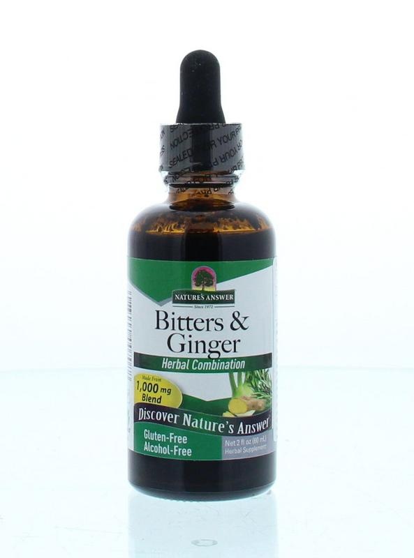 Natures Answer Ingwer- und Bitterextrakt alkoholfrei (60 Ml)