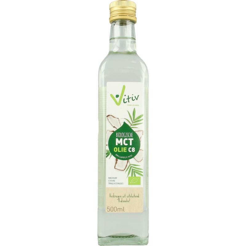 Vitiv Vitiv MCT-Öl C8 Kokosnuss rein 99 % Caprylsäure (500 Ml)