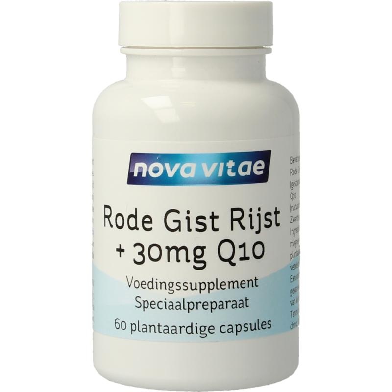 Nova Vitae Nova Vitae Roter Hefereis + 30 mg Q10 (60 VCaps)