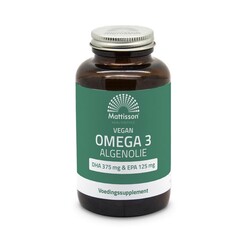 Mattisson Veganes Omega-3-Algenöl DHA 375 mg EPA 125 mg (120 Caps)