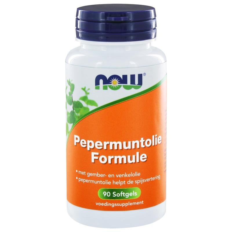 NOW Pfefferminzöl-Formel (90 Caps)